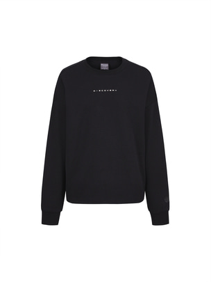 [WMS] Crop Sweatshirt Black