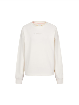 [WMS] Crop Sweatshirt Cream