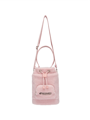 Fleece BUCKET Bag Pink