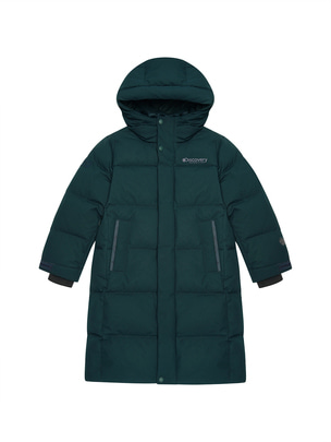[KIDS] Leicester-G Rds Goose Down Long Jacket D.Green
