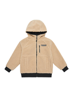 [KIDS] Reversible Tech-Fleece Jacket Beige