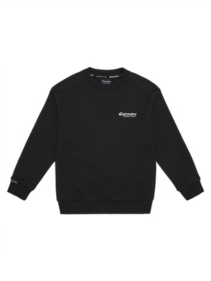 [KIDS] Backside Logo Sweatshirt Black