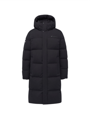 Leicester G Rds Goose Long Down Jacket Black
