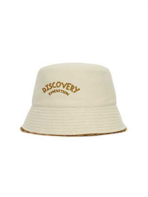 Fleece Reversible BUCKET Hat D.Ivory