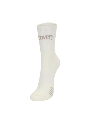 Logo Mid Socks Ivory
