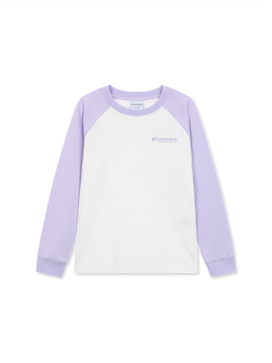 [KIDS] Raglan Long Sleeve T-Shirts L.Violet