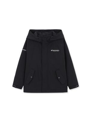 [KIDS] Out Pocket Windbreaker Jacket Black