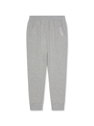 [KIDS] Slim Fit Training Pants Melange Grey