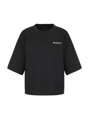 [WMS] Main Crew Beach Crop Water T-Shirts Black