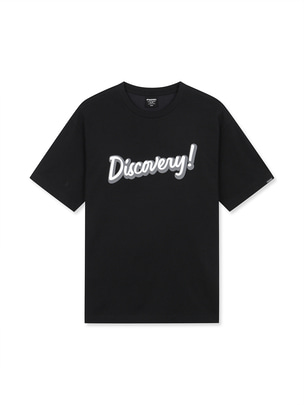 Typo Graphic Overfit T-Shirts Black