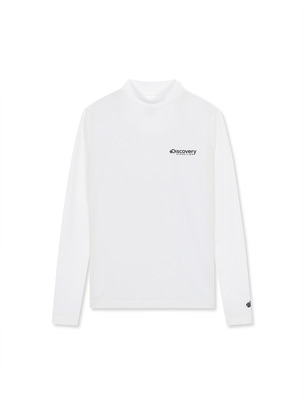 [WMS] Layered Half High Neck Long Sleeve T-Shirts Off White