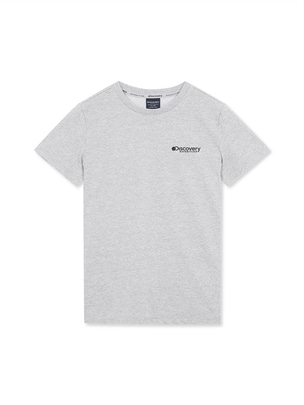 [WMS] Women`S DENVER Small Logo T-Shirt Melange Grey