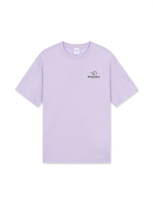 Dicoman Water Graphic T-Shirts Violet