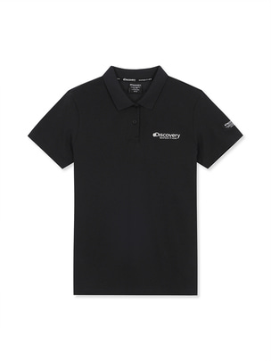 [WMS] Ted Small Logo Collar T-Shirts Black