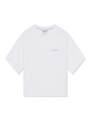 [WMS] Women`S Crop T-Shirts Cream