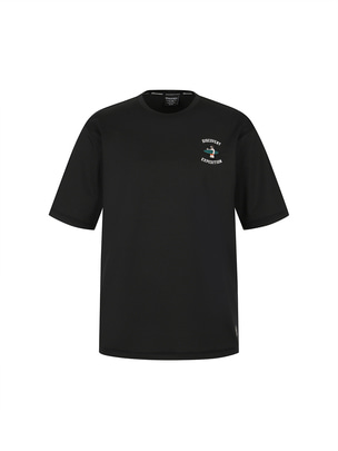 Main Crew Beach Small Graphic Water T-Shirts Black
