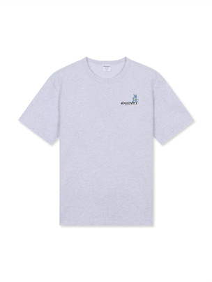Typo Graphic T-Shirts L.Melange Grey