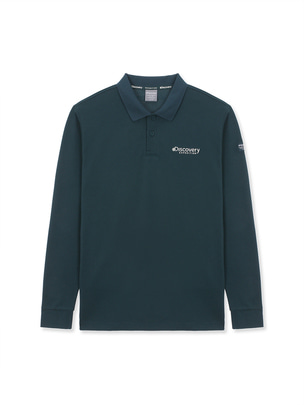 Ted Long-Sleeve Collar T-Shirts D.Turquoise