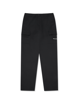 [WMS] Tapered Cargo Pants Black