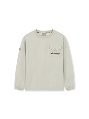 [KIDS] Out Pocket Woven Training Crew L.Beige