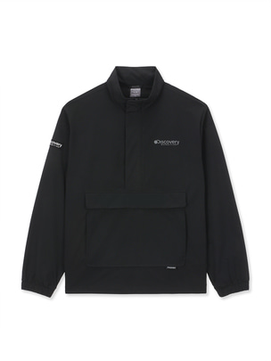 Woven Out Pocket Anorak Black