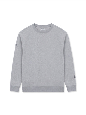 Wappen Sweatshirt Melange Grey