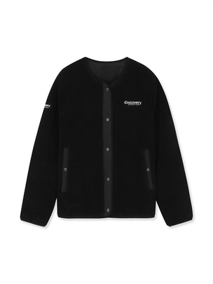 [WMS] Reversible Quilted Fleece Jacket Black