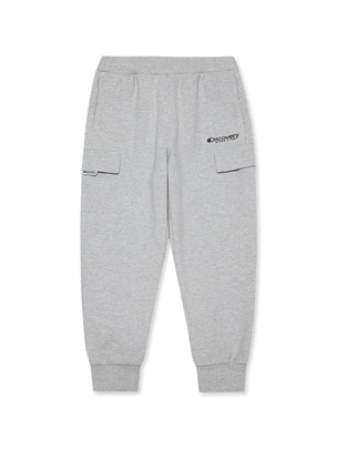 [KIDS] Out Pocket Jogger Training Pants Melange Grey