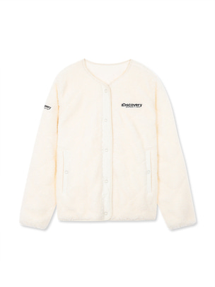 [WMS] Reversible Quilted Fleece Jacket Cream