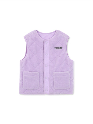 [KIDS] Dia Reverisble Fleece Vest Violet