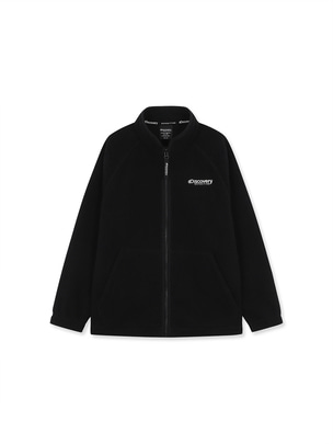 [KIDS] High Neck Fleece Jacket Black