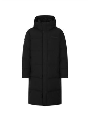 Leicester G Rds Goose Long Down Jacket Black