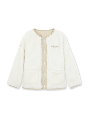 [KIDS] Dia Reversible Fleece Jacket Ivory