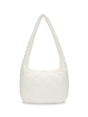 Melrose Quilting Shoulder Bag L Cream