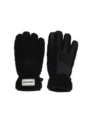 Teddy Fleece Gloves Black