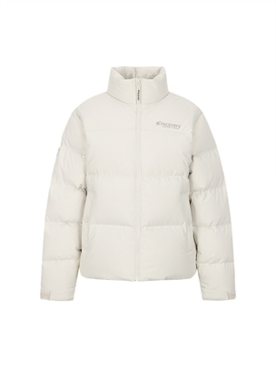 [WMS] Leicester G Rds High Neck Goose Shorts Down Jacket D.Ivory