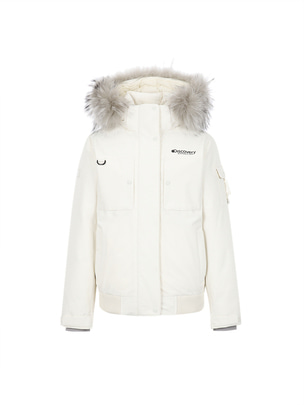 [WMS] Milford Goose Shorts Down Jacket Ivory