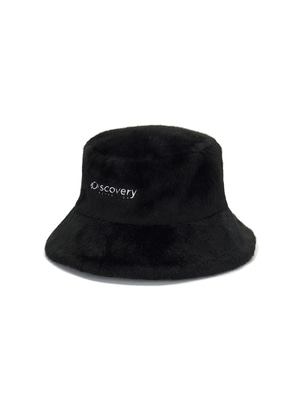 Faux Fur Hat Black