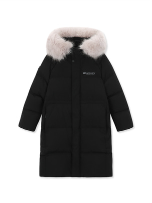 [KIDS] Girls Premium Goose Long Down Jacket Black