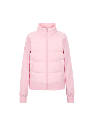 [WMS] Eastern Knit H/B Light Down Jacket Pink