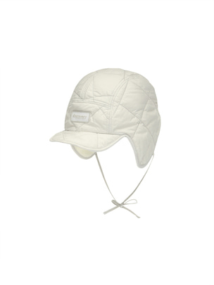 Melrose Quilting Trapper Cap D.Ivory