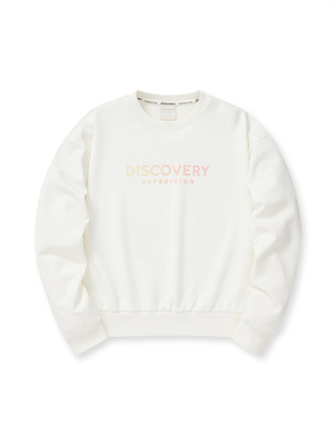 [WMS] Women`S Semi Crop Sweatshirt Ivory