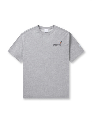 Kinzo Varsity Tennis Graphic T-Shirt Melange Grey