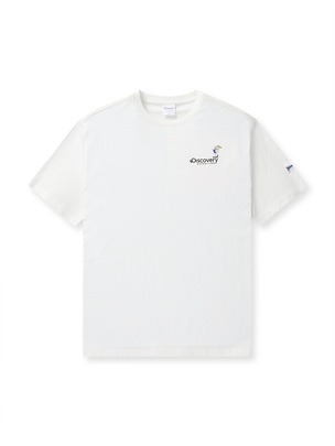Kinzo Varsity Campus Graphic T-Shirt Off White