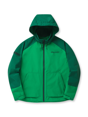 Vertex Color Block Gore Windstopper Jacket Green