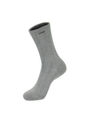Mesh Stripe High Socks Melange Grey