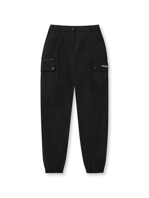 [WMS] Tapered Cargo Jogger Pants Black