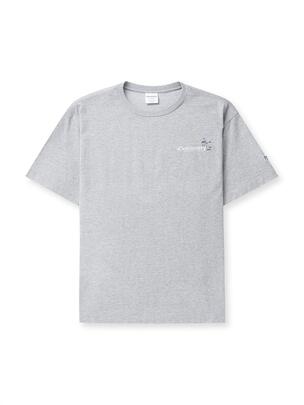 Kinzo Varsity Picnic Graphic T-Shirt Melange Grey