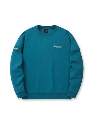 Wappen Pocket Sweatshirt Turquoise