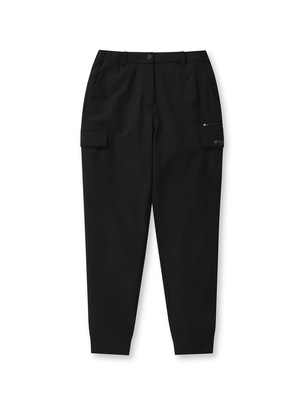 [WMS] High Stretch Half Jogger Cargo Pants Black